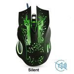 Gaming Mouse Computer Mouse Gamer 5000DPi Optical USB Ergonomic Mouse Silent Wired With Backlight Mause Game Mice For PC Laptop