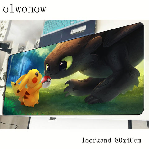 pokemons mousepad gamer Christmas gifts 800x400x2mm gaming mouse pad xl notebook pc accessories laptop padmouse ergonomic mat