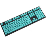 blank printed 108 keys Blue Pink OEM Profile Thick pbt keycaps for wried usb mechaniacal gaming keyboard iso keycap