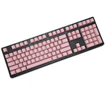 blank printed 108 keys Blue Pink OEM Profile Thick pbt keycaps for wried usb mechaniacal gaming keyboard iso keycap