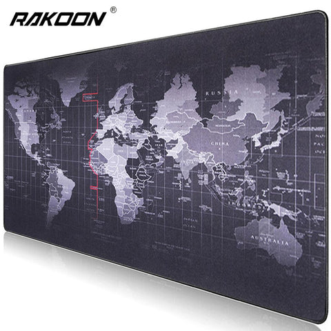 Large Gaming Mouse Pad Big Mouse Pad Gamer Mouse Mat Computer Mousepad Rubber Surface World Map Mause Pad Keyboard Desk Mat