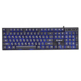 Russian USB Wired Backlit Mechanical Gaming Keyboard for PC Laptop Computer