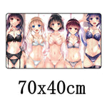 FFFAS Large 70x40cm XL Japan Anime Mousepad Game Gamer Gaming Mouse Pad Nice Beautiful Pure Cute Youth Girl Japanese Soft Mat