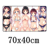 FFFAS Large 70x40cm XL Japan Anime Mousepad Game Gamer Gaming Mouse Pad Nice Beautiful Pure Cute Youth Girl Japanese Soft Mat