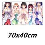 FFFAS Large 70x40cm XL Japan Anime Mousepad Game Gamer Gaming Mouse Pad Nice Beautiful Pure Cute Youth Girl Japanese Soft Mat