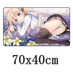 FFFAS Large 70x40cm XL Japan Anime Mousepad Game Gamer Gaming Mouse Pad Nice Beautiful Pure Cute Youth Girl Japanese Soft Mat
