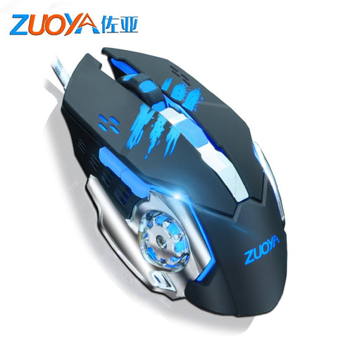 ZUOYA Professional Gaming Mouse Wired Mice 6 Button 5500DPI Adjustable Game LED Optical Gamer USB Mause For PC Laptop notebook