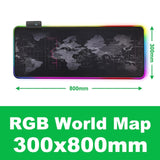 Gaming Mouse Pad Large Mousepad RGB Computer Mouse Pad Gamer Mause Pad Desk Backlit Mat xxl Keyboard Pads Backlight Mauspad
