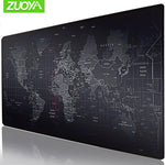 Extra Large Mousepad Natural Rubber Mouse Pad Old World Map Anti-slip Gaming Mouse Mat with Locking Edge for game gamer