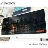 Tom clancy's The Division mousepad gamer large 800x300x3mm gaming mouse pad notebook accessories laptop padmouse ergonomic mat