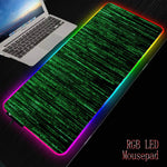 Mairuige Abstract Lines RGB Large Gaming Mouse Pad Gamer Led Computer Mousepad with Backlight for Keyboard Desk Mat Mause Carpet