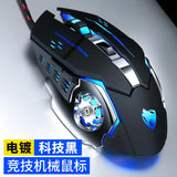 Gaming Mouse 3200DPI Adjustable Wired Optical 6 Buttons LED Computer Mice USB Cable Silent Mouse for Laptop PC Games Mice