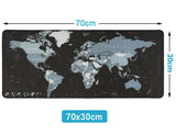 Large Gaming Mouse Pad Big Mouse Pad Gamer Mouse Mat Computer Mousepad Rubber Surface World Map Mause Pad Keyboard Desk Mat