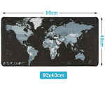 Large Gaming Mouse Pad Big Mouse Pad Gamer Mouse Mat Computer Mousepad Rubber Surface World Map Mause Pad Keyboard Desk Mat