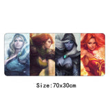 70x30cm Dota 2 Gaming Mouse Pad Best Speed Gamer Large XL padmouse Rubber Laptop Notebook Lockedge Desk Mat Keyboard Pad