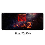 70x30cm Dota 2 Gaming Mouse Pad Best Speed Gamer Large XL padmouse Rubber Laptop Notebook Lockedge Desk Mat Keyboard Pad