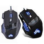 VODOOL USB Wired Gaming Mouse 5500 DPI 7 Buttons LED Backlight Optical Computer Mouse Ergonomic Mause Gamer Mice For PC Laptop