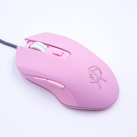 Gaming Mouse Silent Click 7 Colors LED Light Optical Game Mice Ergonomic USB Wired with 3200 DPI and 6 Buttons for PC Computer L