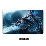 Large Wrath of the Lich King Gaming Mouse Pad Gamer XL Rubber Durable Locking Edge MousePad World of Warcraft Computer Desk Mat