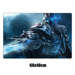 Large Wrath of the Lich King Gaming Mouse Pad Gamer XL Rubber Durable Locking Edge MousePad World of Warcraft Computer Desk Mat