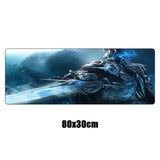 Large Wrath of the Lich King Gaming Mouse Pad Gamer XL Rubber Durable Locking Edge MousePad World of Warcraft Computer Desk Mat