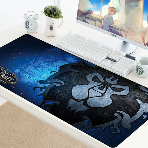 World of Warcraft Gaming Mouse Pad Computer Gamer Mousepad Horde Large Rubber No-slip Desk Big Mouse Mat Mause Pad for PC Laptop