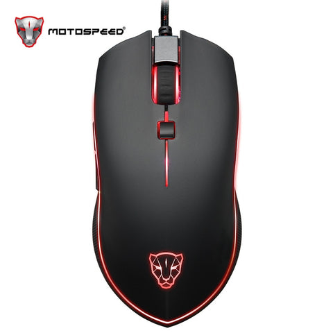 Motospeed V40 Professional Gaming Mouse USB Wired USB Optical Mouse Gamer 3500DPI Ergonomic Mice RGB LED Backlight for PC Laptop