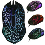 USB Wired 3200 DPI 3D Mouse LED Gamer Optical Professional Game Gaming Mouse Mice 3 Buttons for Computer PC Laptop
