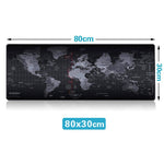 Extended Large Gaming Mouse Pad Gamer Computer Big Mouse Mats Stitched Edge Mousepad Keyboard Desk Mats Anti-slip Map Rubber Gel