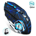 Rechargeable Wireless Gaming Mouse 7 color Backlight Breathing Comfort Gamer Mice for Computer Desktop Laptop PC for Pro Gamer