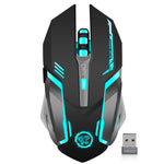 Rechargeable Wireless Gaming Mouse 7 color Backlight Breathing Comfort Gamer Mice for Computer Desktop Laptop PC for Pro Gamer