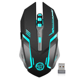 Rechargeable Wireless Gaming Mouse 7 color Backlight Breathing Comfort Gamer Mice for Computer Desktop Laptop PC for Pro Gamer