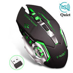 Rechargeable Wireless Gaming Mouse 7 color Backlight Breathing Comfort Gamer Mice for Computer Desktop Laptop PC for Pro Gamer