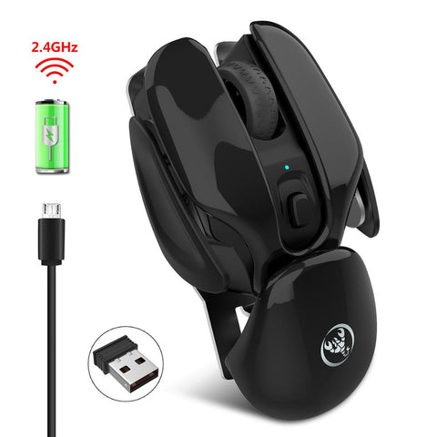Silent mouse 2.4G wireless mouse rechargeable office home gaming mouse 1600dpi adjustable