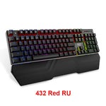 HAVIT Gaming Mechanical Keyboard 104 Keys RGB Light Blue / Red Switch Wired Keyboard or Keyboard Mouse Set Ru / English Version
