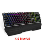 HAVIT Gaming Mechanical Keyboard 104 Keys RGB Light Blue / Red Switch Wired Keyboard or Keyboard Mouse Set Ru / English Version