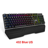 HAVIT Gaming Mechanical Keyboard 104 Keys RGB Light Blue / Red Switch Wired Keyboard or Keyboard Mouse Set Ru / English Version