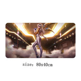 80x40cm Large KDA Gaming Mouse Pad League of Legends Durable Rubber Custom Mouse Mat Pad Rubber Mouse Durable Desktop Mousepad