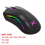Delux M625 Wired 7D Gaming Mouse Ergonomic PMW3360 12000 dpi RGB Backlit PC Computer Gamer Mice With Wrist Rest Mouse Pad Kit