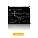 pbpad store Small Large Mouse Pad for Gaming Player desk laptop Rubber Mouse Mat mousepad Geometric formula Blackboard