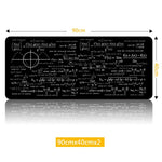 pbpad store Small Large Mouse Pad for Gaming Player desk laptop Rubber Mouse Mat mousepad Geometric formula Blackboard