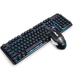 Brand New Gaming Keyboard and Mouse Set Rainbow Backlight Usb Mechanical Ergonomic Chargable Keyboard  Mouse Kit for PC Laptop