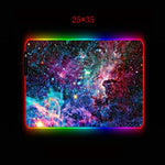 XGZ Space RGB Mouse Pad Gaming Mouse Pad Large Computer Mouse Pad Gamer XXL Mousepad LED Backlight Mause Pad Keyboard Desk Mat