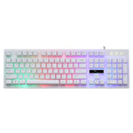 USB Wired Mechanical Feeling Keyboard with RGB Backlit Gaming Keyboard Waterproof 104Keys For PC Computer Gamer Overwatch Dota 2