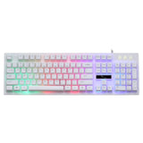 USB Wired Mechanical Feeling Keyboard with RGB Backlit Gaming Keyboard Waterproof 104Keys For PC Computer Gamer Overwatch Dota 2