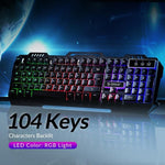 ORICO Gaming Keyboard Mechanical Keyboard 104 keys Wired Waterproof LED Backlit USB Keyboards With RGB/Ice Blue LED for Laptop