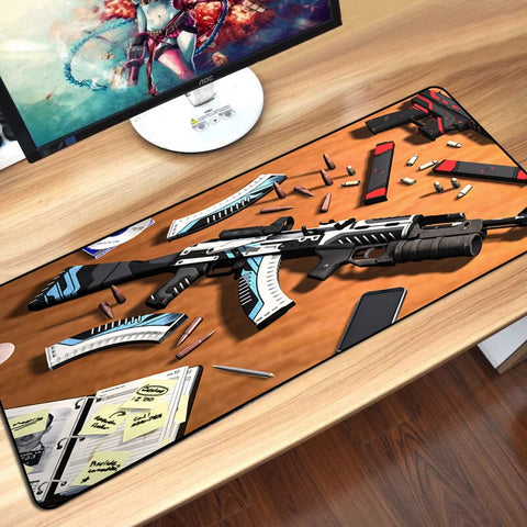 CS GO Large Gaming Mouse Pad Lockedge AK47 M4A1 AWP Gun Game Mouse Mat For Laptop Computer Keyboard Pad Desk Mat Gamer Mousepad