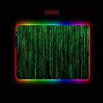 Mairuige Abstract Lines RGB Large Gaming Mouse Pad Gamer Led Computer Mousepad with Backlight for Keyboard Desk Mat Mause Carpet