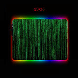 Mairuige Abstract Lines RGB Large Gaming Mouse Pad Gamer Led Computer Mousepad with Backlight for Keyboard Desk Mat Mause Carpet