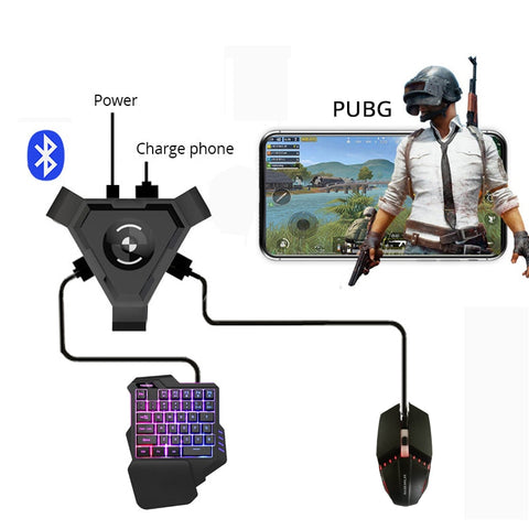 PUBG Mobile Gamepad Controller Gaming Keyboard Mouse Converter For Android ios Phone IPAD Bluetooth 4.1 Adapter Free Gift